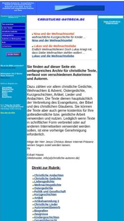Vorschau der mobilen Webseite www.christliche-autoren.de, Christliche Autoren