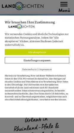 Vorschau der mobilen Webseite www.naturlaub-rlp.de, NatUrlaub auf Winzer- und Bauernhöfen Rheinland-Pfalz e.V