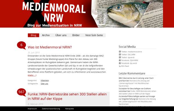 Vorschau von www.medienmoral-nrw.de, Medienmoral NRW