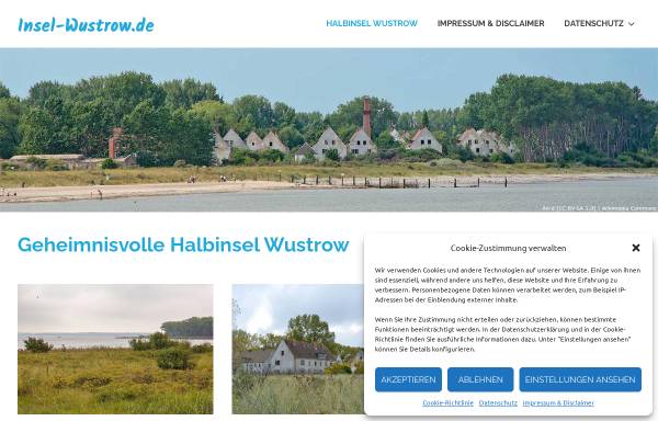 Vorschau von www.insel-wustrow.de, Halbinsel Wustrow - ein außergewöhnliches Reiseziel