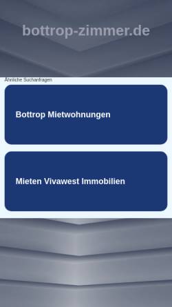 Vorschau der mobilen Webseite www.bottrop-zimmer.de, Zimmervermietung Kerstin Reinke