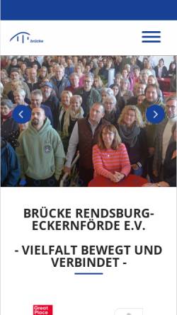 Vorschau der mobilen Webseite www.bruecke.org, Brücke Rendsburg-Eckernförde e. V.