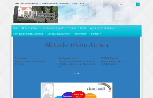 Vorschau von www.albert-schweitzer-grundschule.com, Albert Schweitzer Grundschule