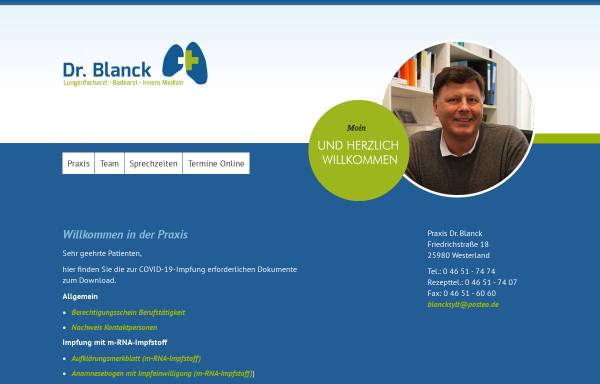Vorschau von www.dr-blanck.de, Dr. Thomas Blanck