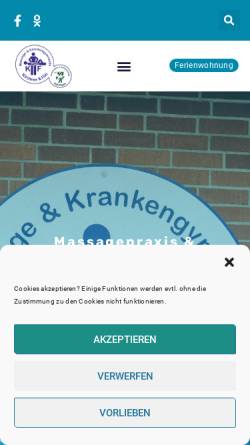 Vorschau der mobilen Webseite www.massagepraxis-kirchner-foeh.de, Massagepraxis Kirchner-Föh
