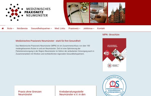 Vorschau von www.mpn-neumuenster.de, Medizinisches Praxisnetz Neumünster
