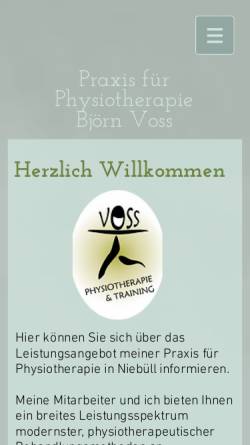 Vorschau der mobilen Webseite www.voss-physio.de, Physikalische Therapie Voss