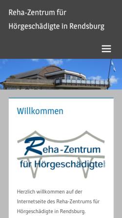 Vorschau der mobilen Webseite www.hoergeschaedigt.de, Reha-Zentrum für Hörgeschädigte