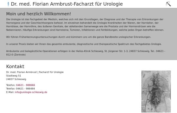 Vorschau von www.urologie-schleswig.de, Urologische Facharztpraxis Dr. Ronald Laag