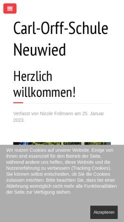 Vorschau der mobilen Webseite www.cos-neuwied.de, Carl-Orff-Schule (COS)