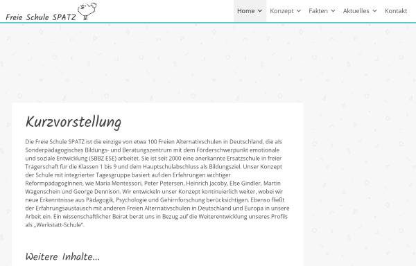 Vorschau von www.freieschulespatz.de, Freie Schule Spatz