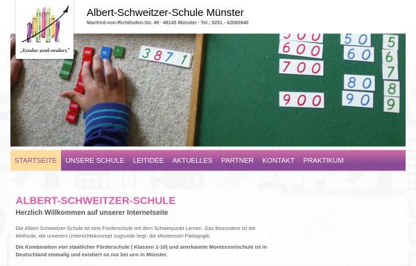 Vorschau von www.albert-schweitzer-schule-ms.de, Albert-Schweitzer-Schule
