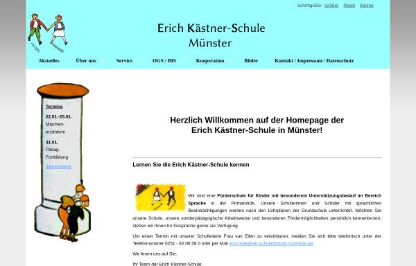 Vorschau von www.erich-kaestner-schule-muenster.de, Erich Kästner Schule