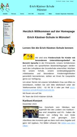 Vorschau der mobilen Webseite www.erich-kaestner-schule-muenster.de, Erich Kästner Schule