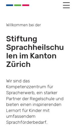 Vorschau der mobilen Webseite www.sprachheilschulen.ch, Sprachheilschule Stäfa