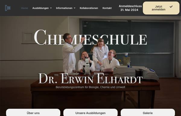 Vorschau von www.chemieschule-bayern.de, Chemieschule Dr. Erwin Elhardt