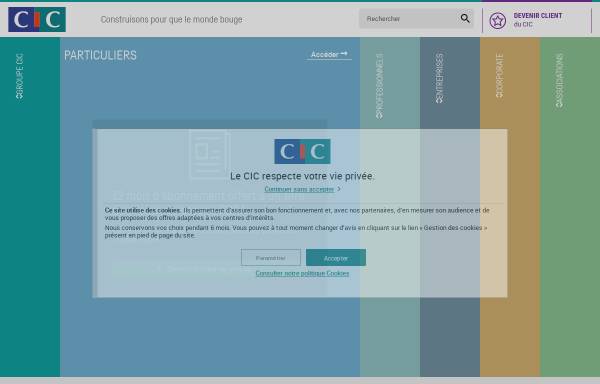 Vorschau von www.cic.fr, CIC Banque CIAL