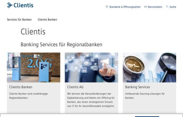 Vorschau von www.clientis.ch, Clientis Bank