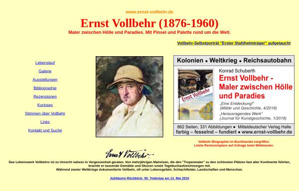 Vorschau von www.ernst-vollbehr.de, Vollbehr, Ernst (1876 - 1960)