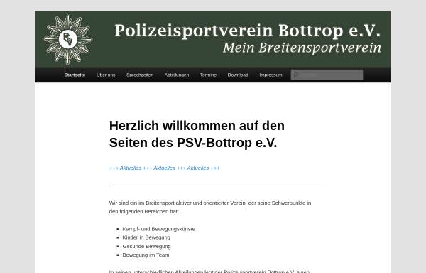 Vorschau von www.psv-bottrop.de, Polizeisportverein Bottrop e.V.