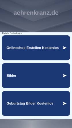 Vorschau der mobilen Webseite www.aehrenkranz.de, Aehrenkranz, Annette Becker