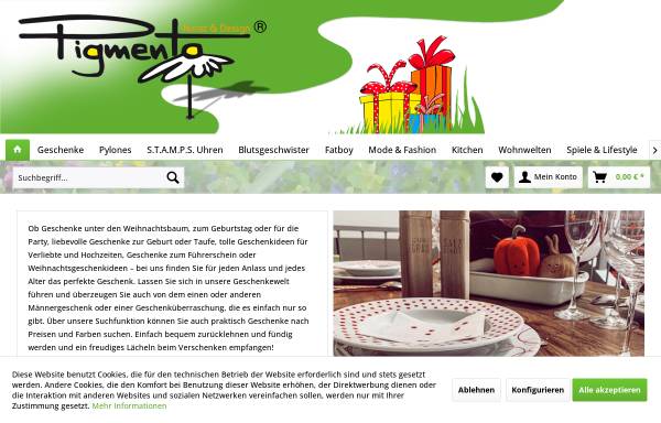 Pigmento Kunst & Design Online-Shop