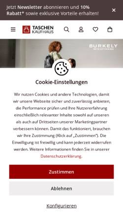 Vorschau der mobilen Webseite www.taschenkaufhaus.de, Taschenkaufhaus GmbH