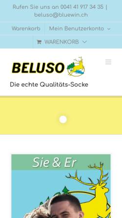 Vorschau der mobilen Webseite www.beluso.ch, Beluso GmbH