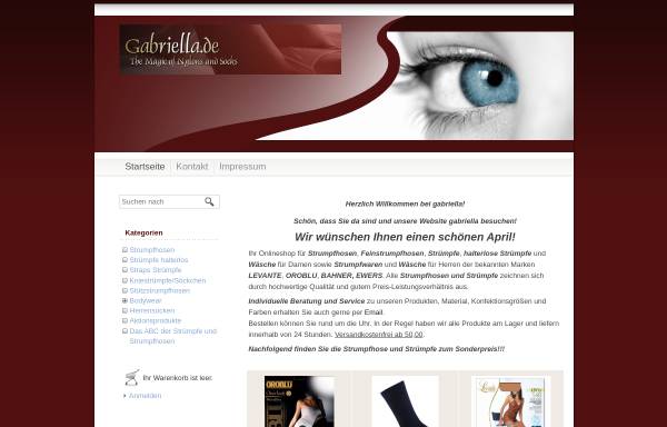 Vorschau von www.gabriella.de, Gabriella
