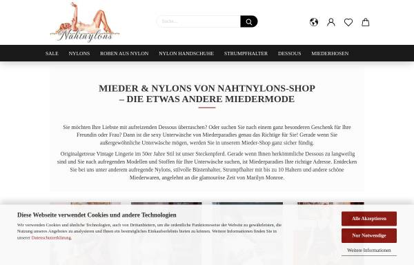 Vorschau von www.nahtnylons-shop.de, Nahtnylons-Shop - GTS, Galina Lanczkowiak