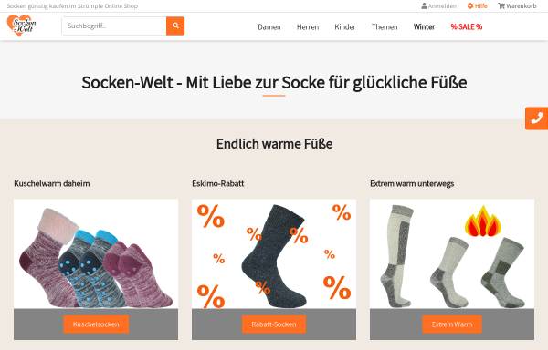 Vorschau von www.socken-welt.de, Socken-Welt, Socken Handel Padermedien