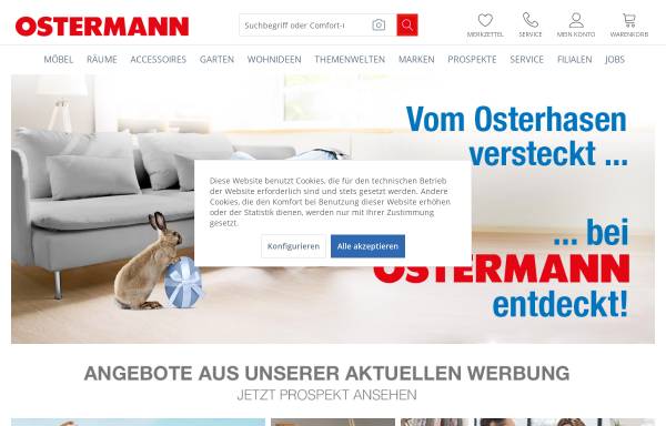 Vorschau von www.ostermann.de, Einrichtungshaus Ostermann