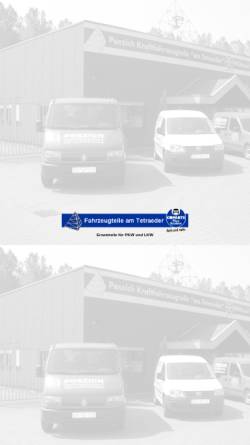 Vorschau der mobilen Webseite www.fahrzeugteile-poszich.de, Poszich Kraftfahrzeugteile Handelsgesellschaft mbH