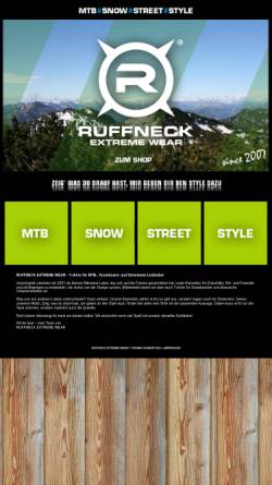 Vorschau der mobilen Webseite www.ruffneck-extreme-wear.de, Ruffneck Extreme Wear, Thomas Hasenack und Birgit Lehner GbR