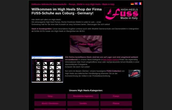 Vorschau von www.fuss-schuhe.de, Fuss-Schuhe.de, Wolfgang Fuss