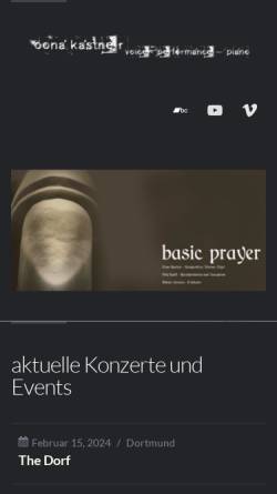 Vorschau der mobilen Webseite oona-kastner.de, Kastner, Oona