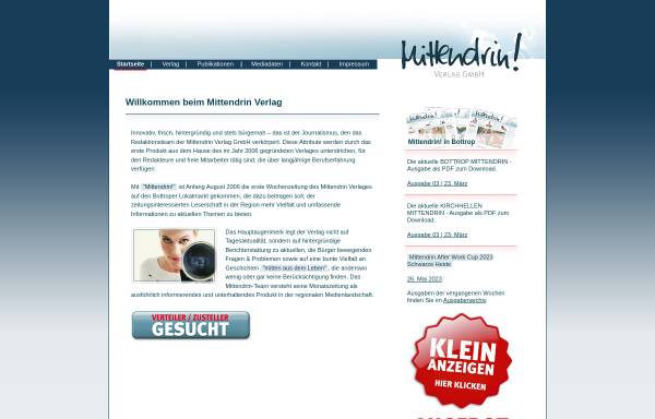 Vorschau von www.mittendrin-verlag.de, Mittendrin Verlag GmbH