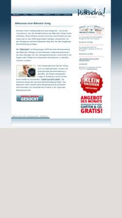 Vorschau der mobilen Webseite www.mittendrin-verlag.de, Mittendrin Verlag GmbH