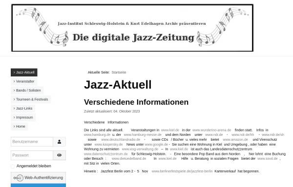 Vorschau von www.edelhagen.de, Die digitale Jazz-Zeitung