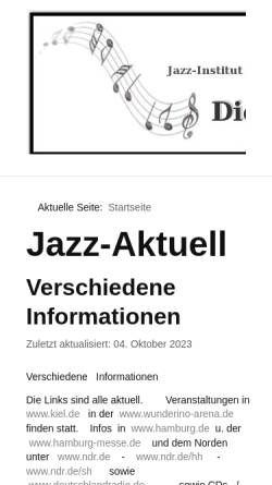 Vorschau der mobilen Webseite www.edelhagen.de, Die digitale Jazz-Zeitung