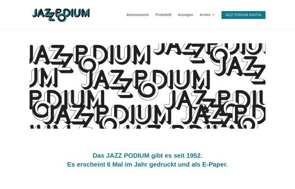 Vorschau von www.jazzpodium.de, Jazz Podium