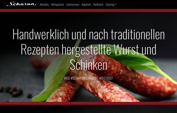Vorschau von www.scharun.de, Willi Scharun Fleischwaren GmbH