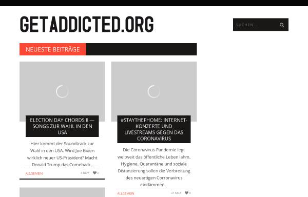 Vorschau von www.getaddicted.org, Getaddicted.org - Punkrock, Papst und Paparazzi