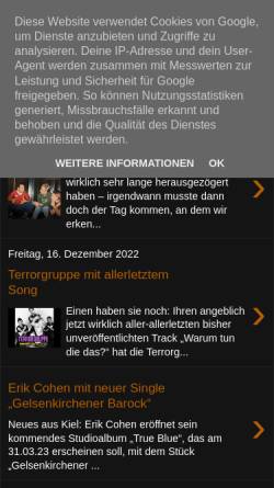Vorschau der mobilen Webseite www.wasteofmind.de, Waste of Mind