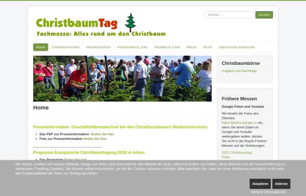 Vorschau von www.christbaumtag.at, Österreichischer Christbaumtag - ARGE Nö. Christbaum- und Schmuckreisigproduzenten