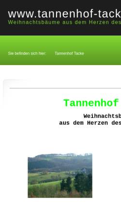 Vorschau der mobilen Webseite www.tannenhof-tacke.de, Tannenhof Tacke