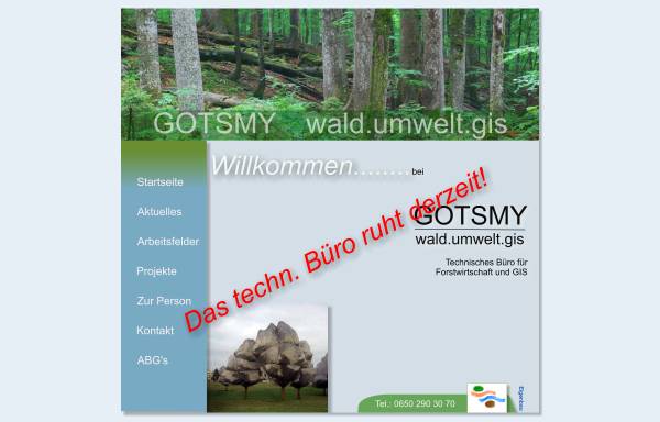 Vorschau von www.gotsmy.at, Technisches Büro für Forstwirtschaft und GIS Dipl.-Ing. Dr. Heide Gotsmy