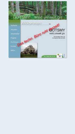 Vorschau der mobilen Webseite www.gotsmy.at, Technisches Büro für Forstwirtschaft und GIS Dipl.-Ing. Dr. Heide Gotsmy