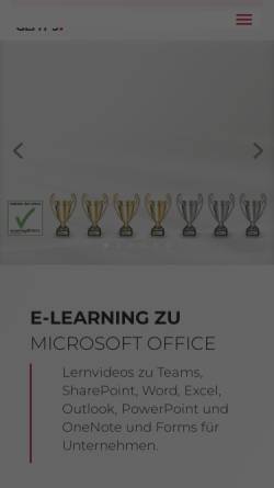 Vorschau der mobilen Webseite www.so-gehts.eu, E-Learning für Microsoft Office 2007