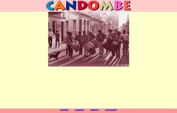 Vorschau von www.candombe.com, Candombe